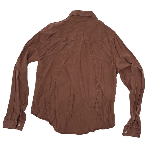 Thread & Supply Rustic Red Button Down Cotton Shirt - Picture 2 of 5